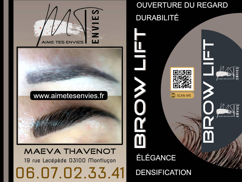 Brow Lift : L'Art de sublimer vos sourcils. Browlift avec MT ENVIES - www.aimetesenvies.fr
