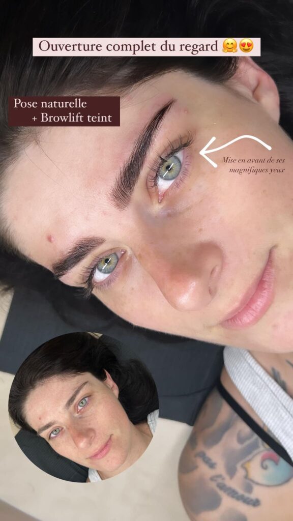Découverte des extensions Pose naturelle + Browlift teinture. MT ENVIES